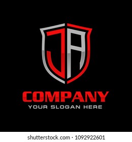 Letter JA logo Design