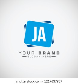 Letter JA Logo. Initial Letter Design Vector