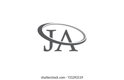 Letter JA Modern Logo 