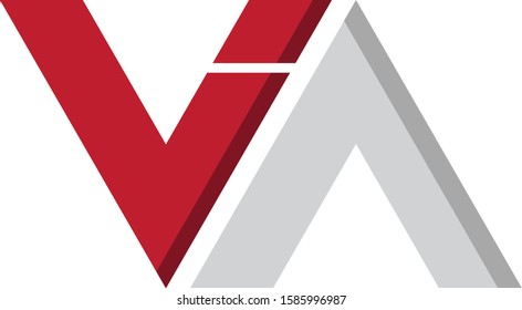letter ja red and white flat symbol