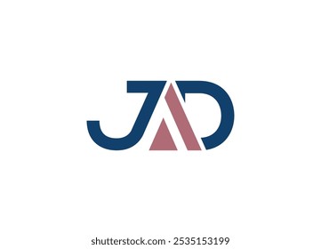 Letter JAD logo design vector Custom modern icon template