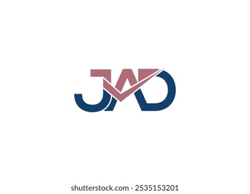 Letter JAD logo design vector Custom modern icon template
