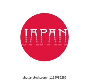 Letter Japan Vector Graphic for Tshirt Print