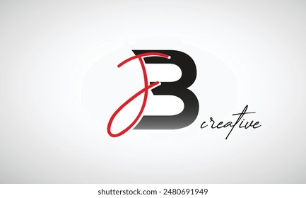 Letter JB Creative Clean Logo Design