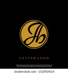 Letter JB logo initial emblem letter luxury vector.