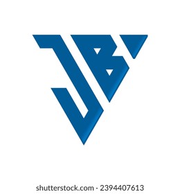 Letter JB Triangle Logo Design