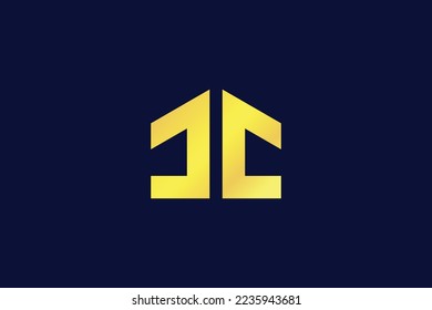 Letter JC Arrow Logo Design Template