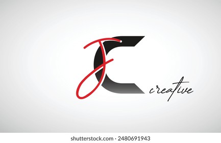 Letter JC Creative Clean Logo Design