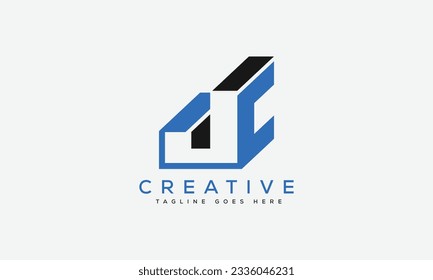 Letter JC logo design template vector illustration.