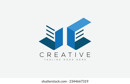 Letter JC logo design template vector illustration.