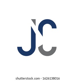 letter JC Logo Design Vector Template. Initial Linked Letter Design JC Vector Illustration