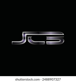 Letter JCB Metallic Modern Geometric Business Technology Icon Design Template Logo