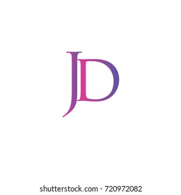 Letter JD element logo