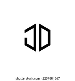 Letter JD or JO Logo Design