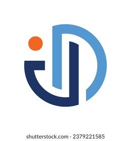 letter JD logo icon vector design