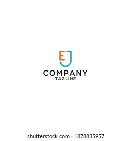 Letter JE EJ logo icon design template vector