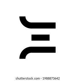 Letter JE EJ logo template