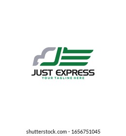 Letter J&E Express Delivery Logo