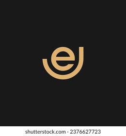 Letter JE icon logo icon design template elements,
