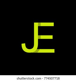 Letter JE logo design template.
