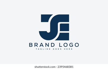 letter JE logo design vector template design for brand.