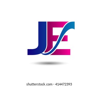 letter JE logo vector
