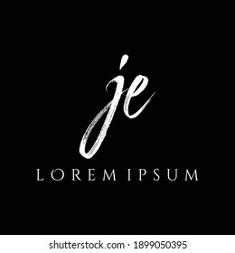 Letter JE luxury logo design vector