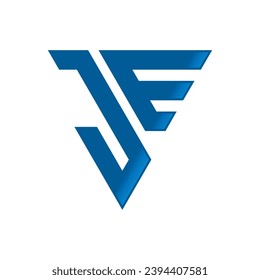 Letter JE Triangle Logo Design