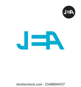 Letter JEA Logo Negative Space