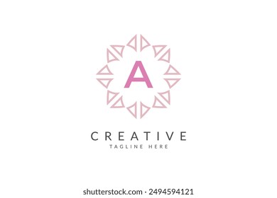 Letter A jewelry logo design