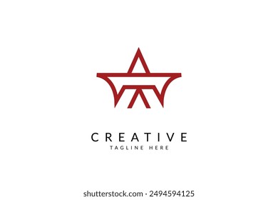 Letter A jewelry logo design