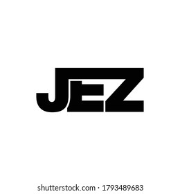 Diseño de logotipo de monograma de carta JEZ