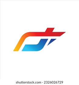 letra Diseño del logotipo JF, marca del vector inicial del logotipo JF, Letra inicial J y logotipo de F JF, logotipo del nombre inicial de JF.
