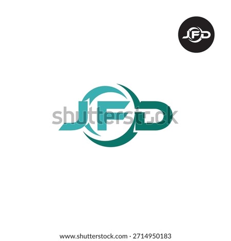 Letter JFD Logo Initial Monogram Lettermark Acronym