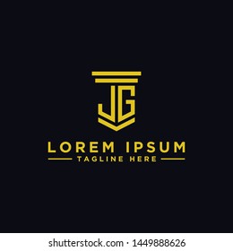 Letter JG Initial icon / Monogram.- Vector inspiration logo design - Vector