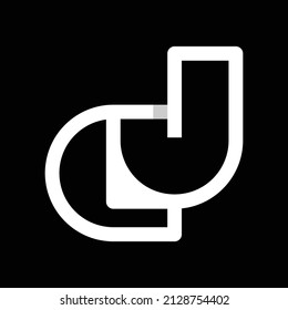 Letter JG Monogram Logo Design