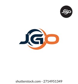 Buchstabe JGO Logo Anfangsmonogramm Buchstabenzeichen Abkürzung