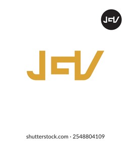 Letra JGV Logo Negative Space