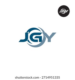 Letra JGY Logo Initial Monogram Lettermark Acrónimo