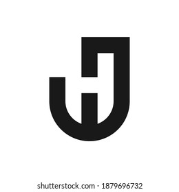 Letter JH logo design template