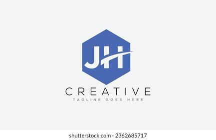 Letter JH Logo Design Vorlage Vektorgrafik.