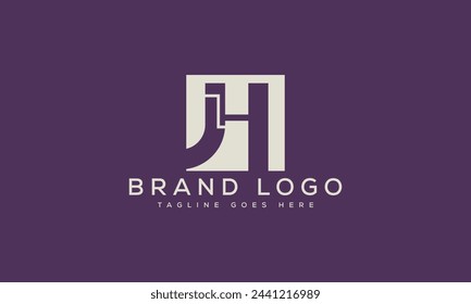 Buchstaben JH Logo Design Vektor-Vorlage Design für Marke.