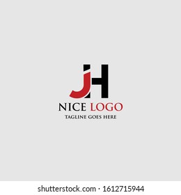 Letter JH Letter mark logo Inspiration