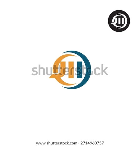 Letter JII Logo Initial Monogram Lettermark Acronym