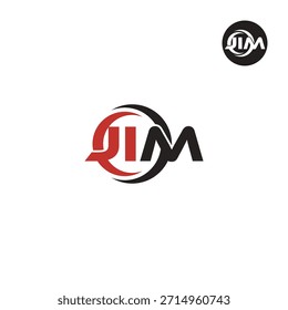 Letter JIM Logo Initial Monogram Lettermark Acronym