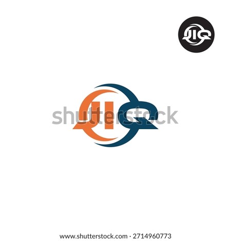 Letter JIQ Logo Initial Monogram Lettermark Acronym