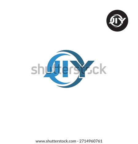 Letter JIY Logo Initial Monogram Lettermark Acronym
