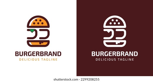 Letter JJ Burger Logo, suitable for any business related to burger with J or JJ initials.
