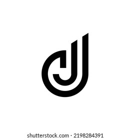 Letter JJ line logo design. Linear creative minimal monochrome monogram symbol. Universal elegant vector sign design. Premium business logotype. Graphic alphabet symbol for corporate business identity