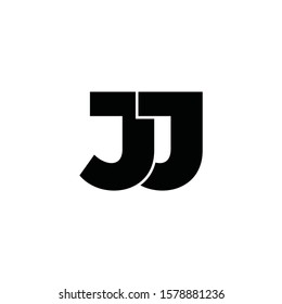 letter jj linked arrow logo vector